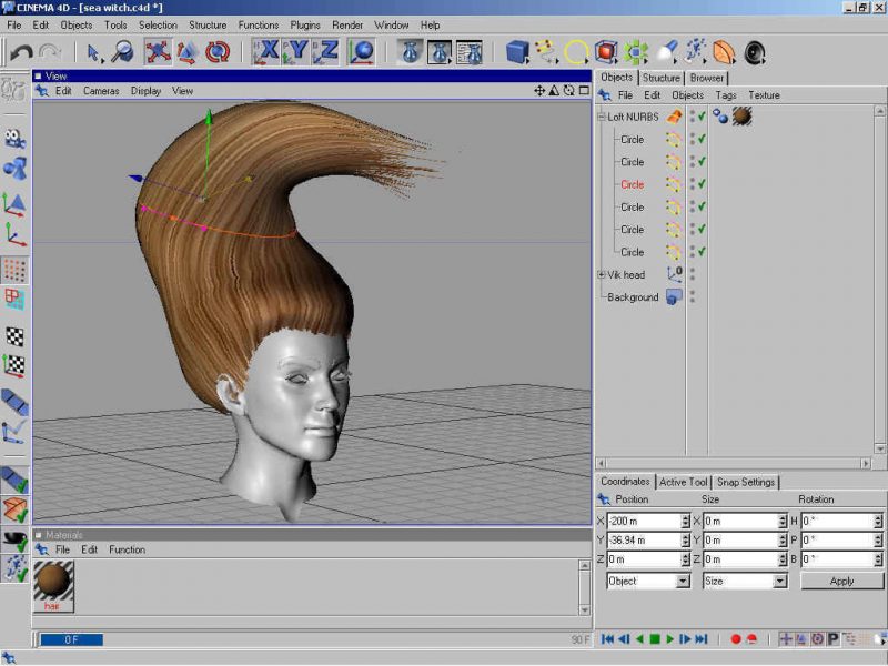 Poser 3d Hair Modeling Tutorial Using Cinema 4d - step 3
