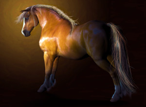 Glossy Chestnut texture for MilHorse