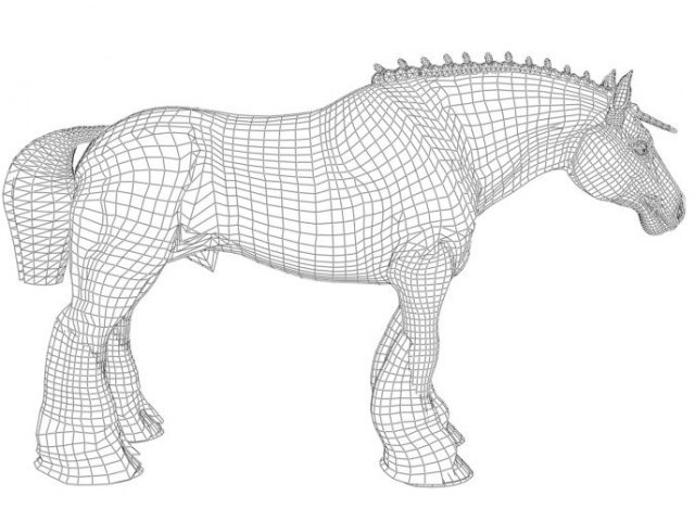 Bloodsong's Heavy Horse Wireframe