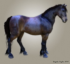 free texture for the Poser 4 (P4) horse