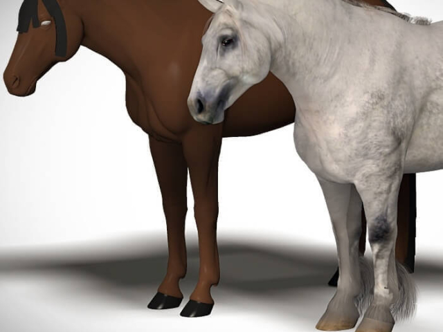 lfg-drafthorse-milhorse-comparison-square draft horse for Millennium Horse 3d