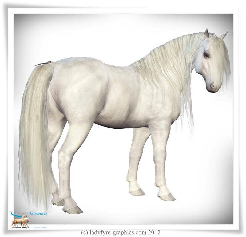 Long wavy mane for the Daz Horse 2 free download