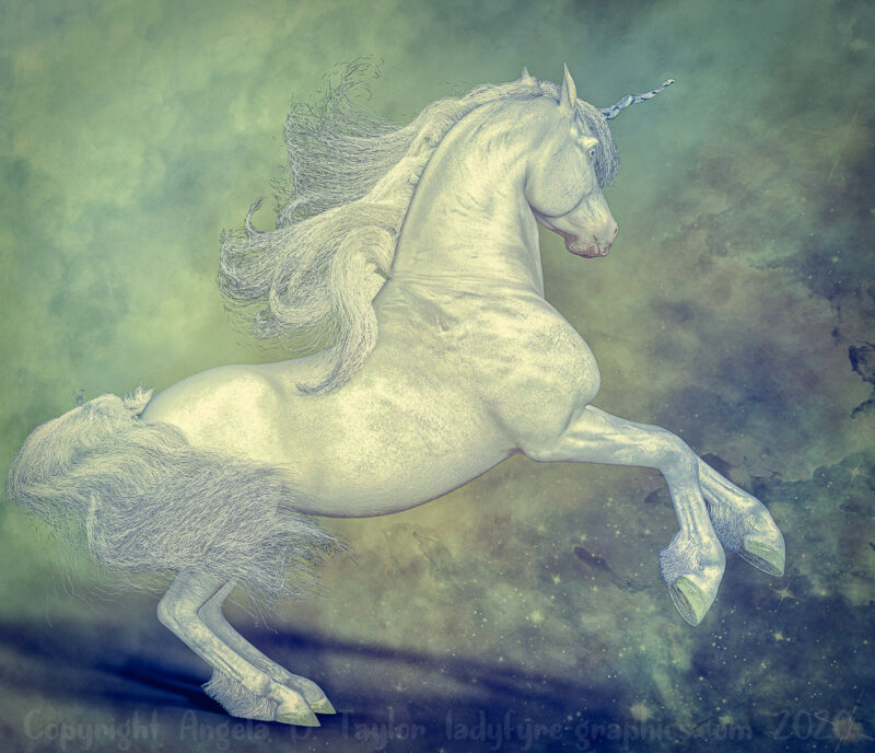 HIvewire Horse Crystal Unicorn Iray 3d Render