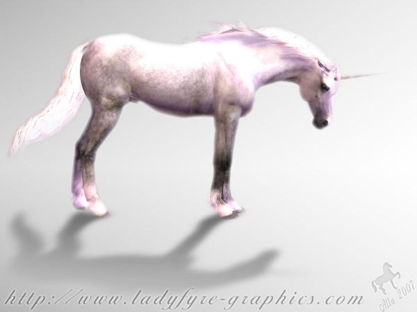 Poser Horse Unicorn Millennium Horse Render