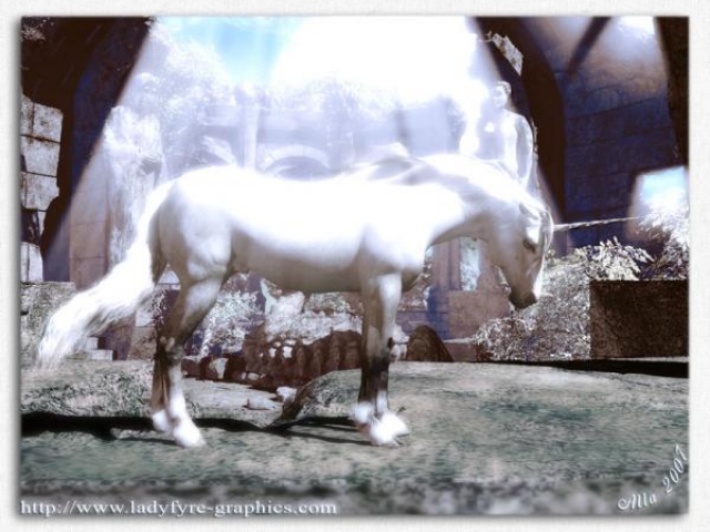 Poser Horse Unicorn Millennium Horse Render Poser Horse Unicorn Millennium Horse Render